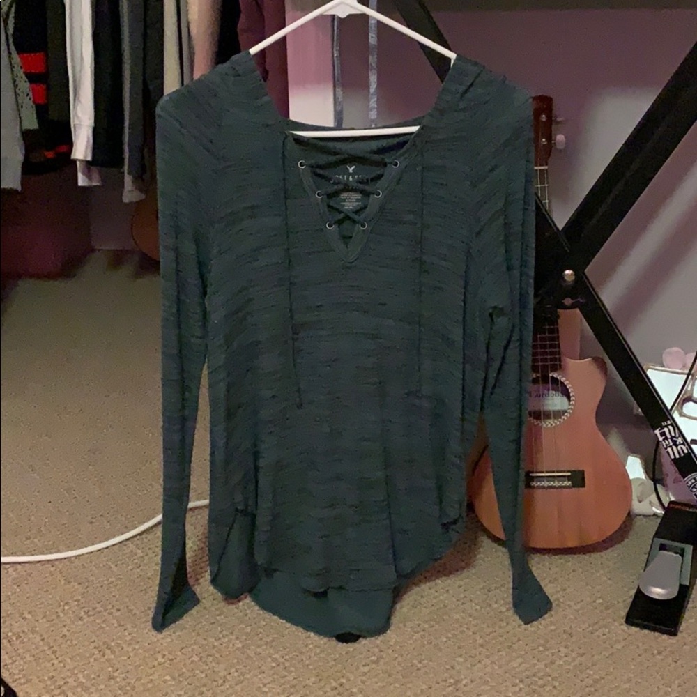 Dark teal American Eagle soft and sexy sweater